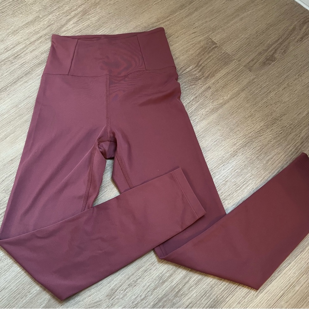 Girlfriend Collective Kids Burgundy Leggings